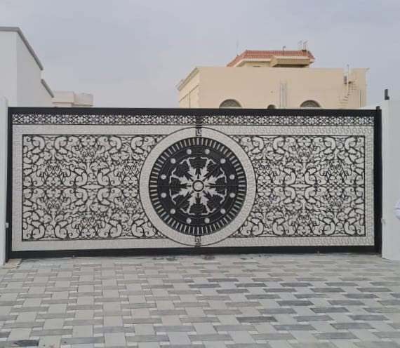 Boundary Wall Gate with Design in UAE.